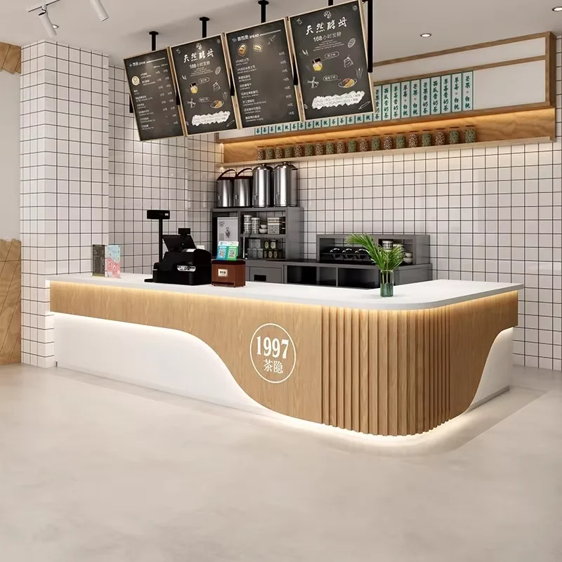 &c Milk Tea Shop Cafe Bar Counter Simple Modern Reception Desk Dessert Shop Cashier Front Desk With Custom Design
&c Milk Tea Shop Cafe Bar Counter Simple Modern Reception Desk Dessert Shop Cashier Front Desk With Custom Design