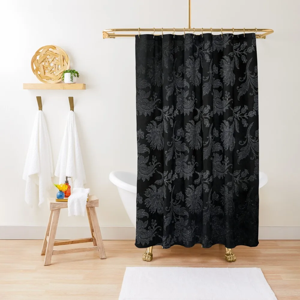 Black And Silver Vintage Damask Shower Curtain In The Bathroom Shower For Bathrooms Curtain
Black And Silver Vintage Damask Shower Curtain In The Bathroom Shower For Bathrooms Curtain