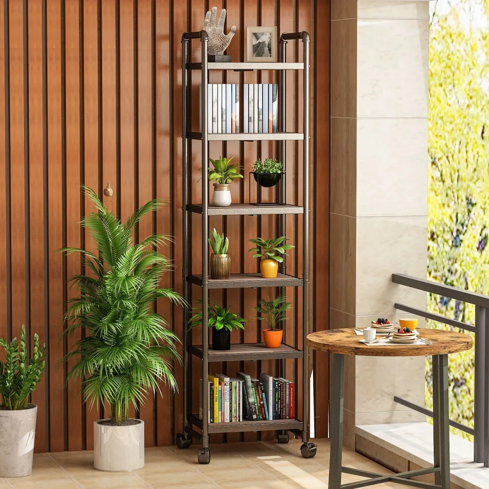 6-Steel Shelving Metal Srorage Rack, Standing Storage Shelf units with 4 Wheels, Moving Storage Rack for Kitchen
6-Steel Shelving Metal Srorage Rack, Standing Storage Shelf units with 4 Wheels, Moving Storage Rack for Kitchen