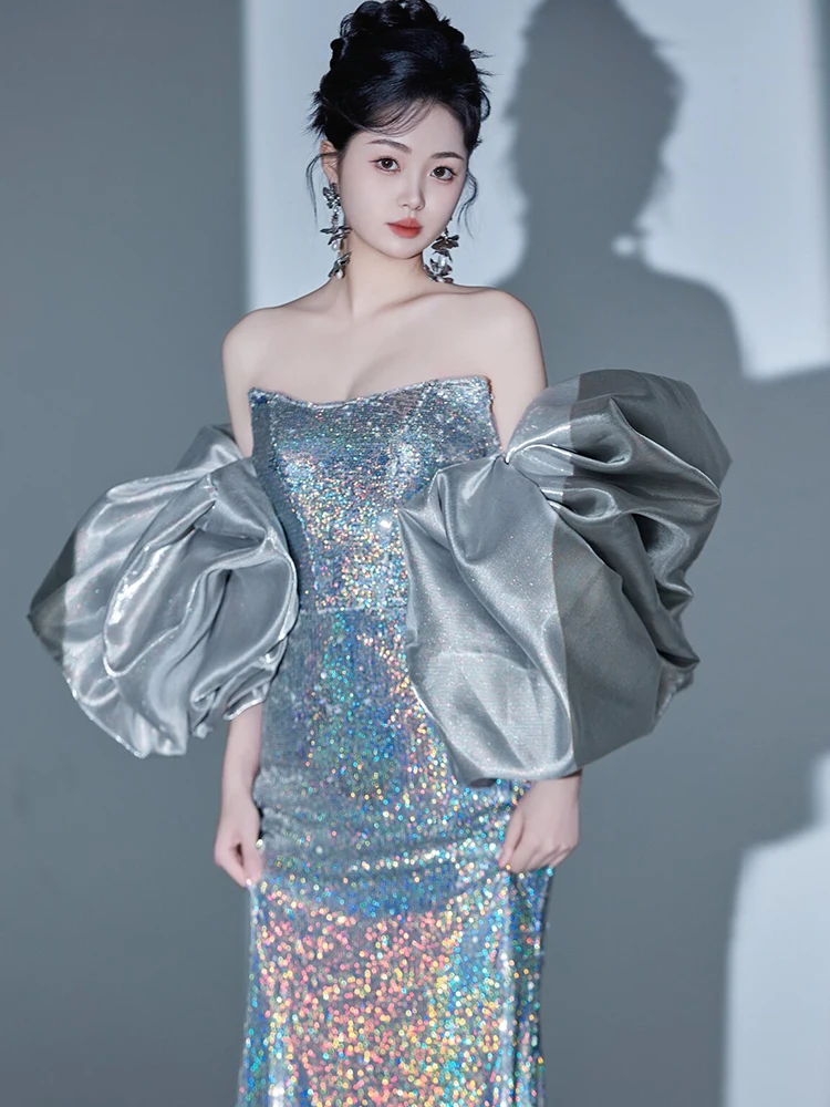 Элитное вечернее платье 2025 года, новая летняя модель, приталенное, фасон «рыбий хвост», для ведущих на ежегодных мероприятиях, для художественных экзаменов и выступлений
Элитное вечернее платье 2025 года, новая летняя модель, приталенное, фасон «рыбий хвост», для ведущих на ежегодных мероприятиях, для художественных экзаменов и выступлений