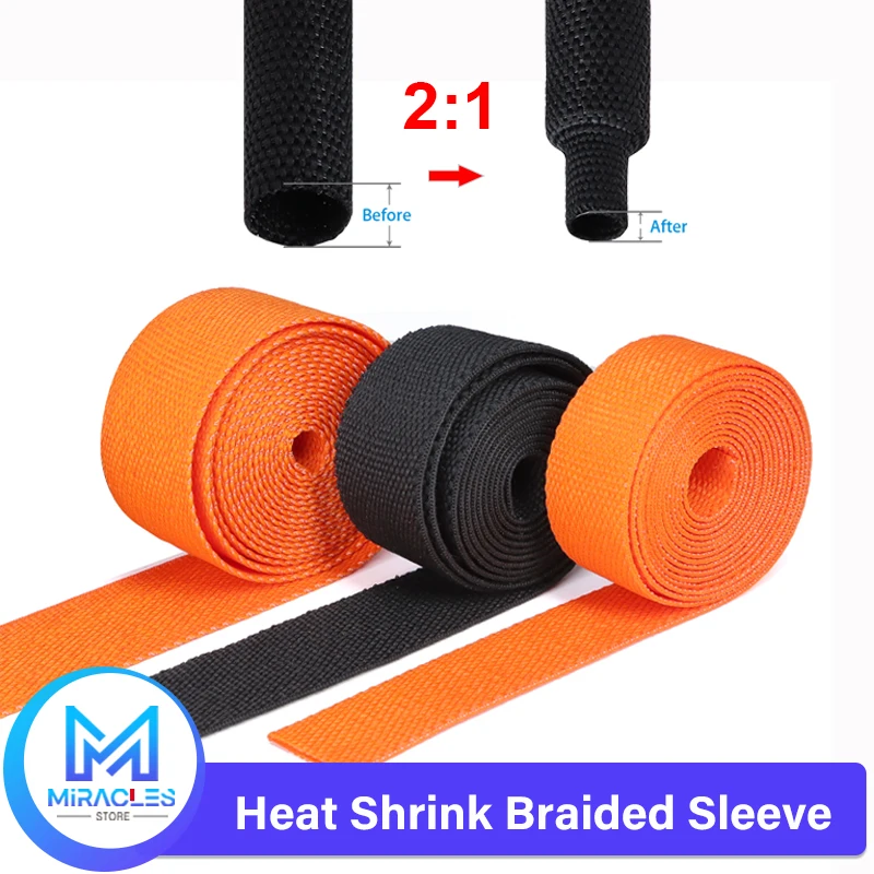 1~20m Heat Shrinkable Braided Sleeve 4mm - 30mm High Density Insulation PET Auto Line Organizer Wire Wrap Shrink Tube Sheath
1~20m Heat Shrinkable Braided Sleeve 4mm - 30mm High Density Insulation PET Auto Line Organizer Wire Wrap Shrink Tube Sheath