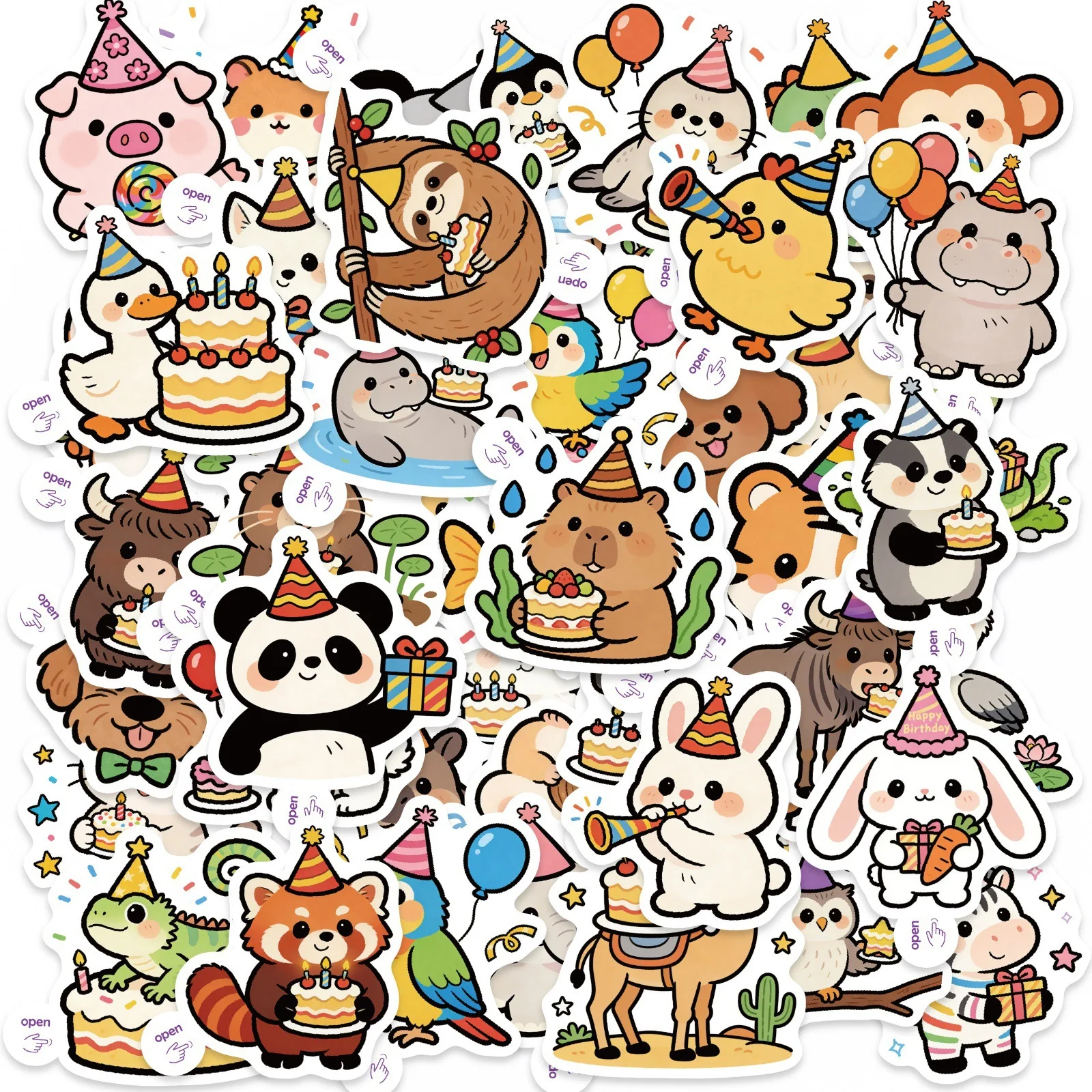 10/30/50PCS Cute Cartoon Animal Birthday Stickers DIY Kids Gift Handbook Phone Stationary Notebook Decoration Sticker Aesthetic
10/30/50PCS Cute Cartoon Animal Birthday Stickers DIY Kids Gift Handbook Phone Stationary Notebook Decoration Sticker Aesthetic