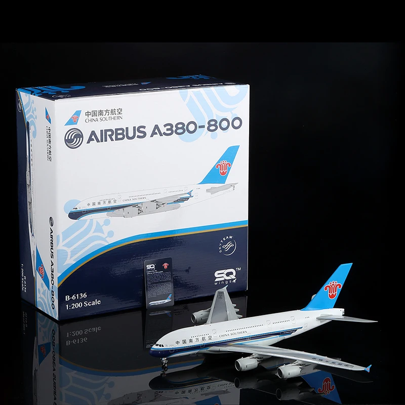 L2153 Alloy Collectible Plane Gift SQ Wings 1:200 China Southern Airlines Airbus A380-800 Diecast Aircraft Jet Model B-6136
L2153 Alloy Collectible Plane Gift SQ Wings 1:200 China Southern Airlines Airbus A380-800 Diecast Aircraft Jet Model B-6136