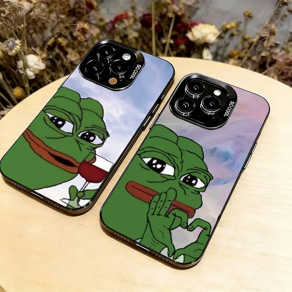 Funny The P-PEPE Frog Phone Case For iPhone 17,16,15,14,13,12,11 Plus,Pro Max,XS,Colorful Silver Black Cover
Funny The P-PEPE Frog Phone Case For iPhone 17,16,15,14,13,12,11 Plus,Pro Max,XS,Colorful Silver Black Cover