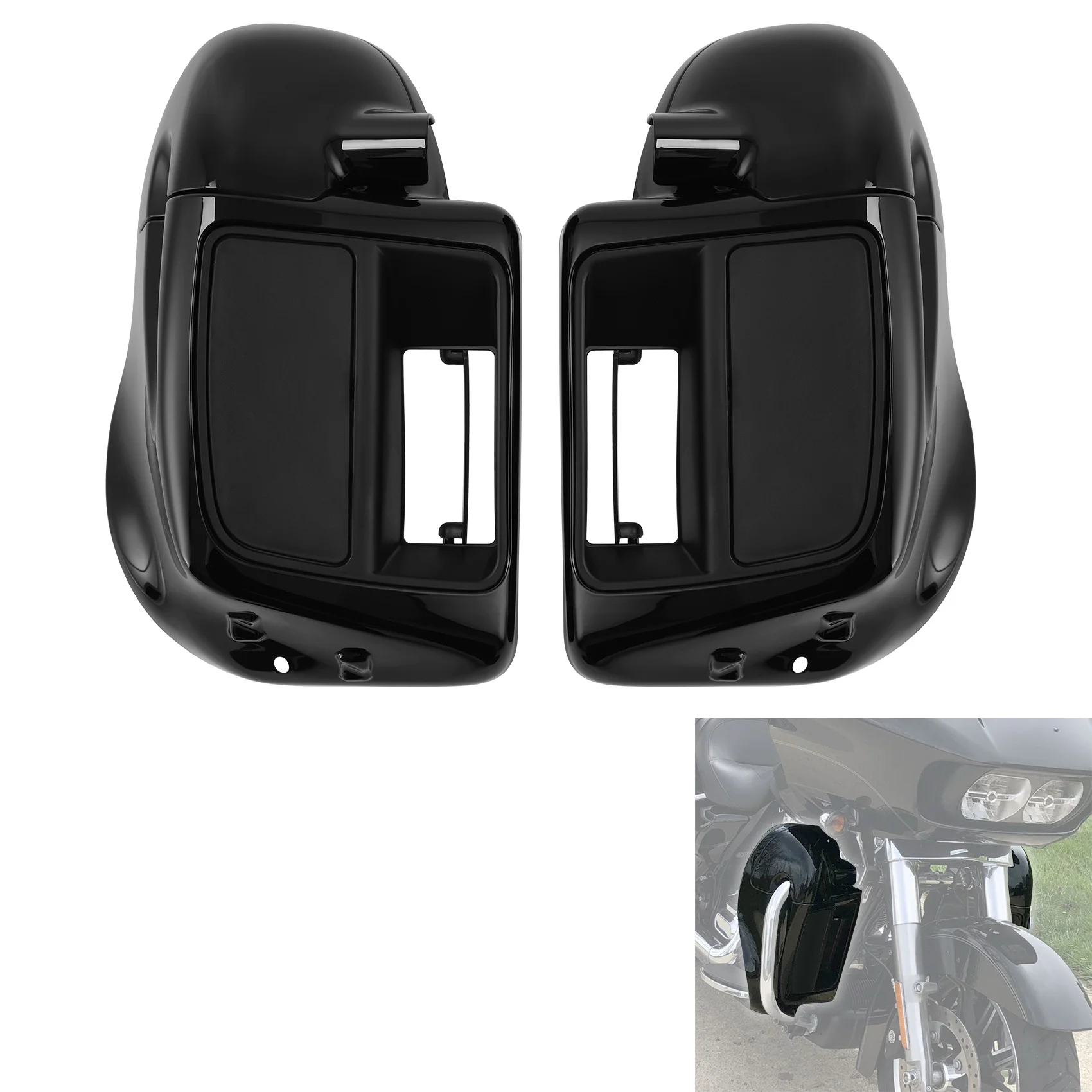 Motorcycle Lower Vented Fairing Speaker Box Pod For Harley FLHX Road King Electra Glide Street Glide Ultra 2014-2024
Motorcycle Lower Vented Fairing Speaker Box Pod For Harley FLHX Road King Electra Glide Street Glide Ultra 2014-2024