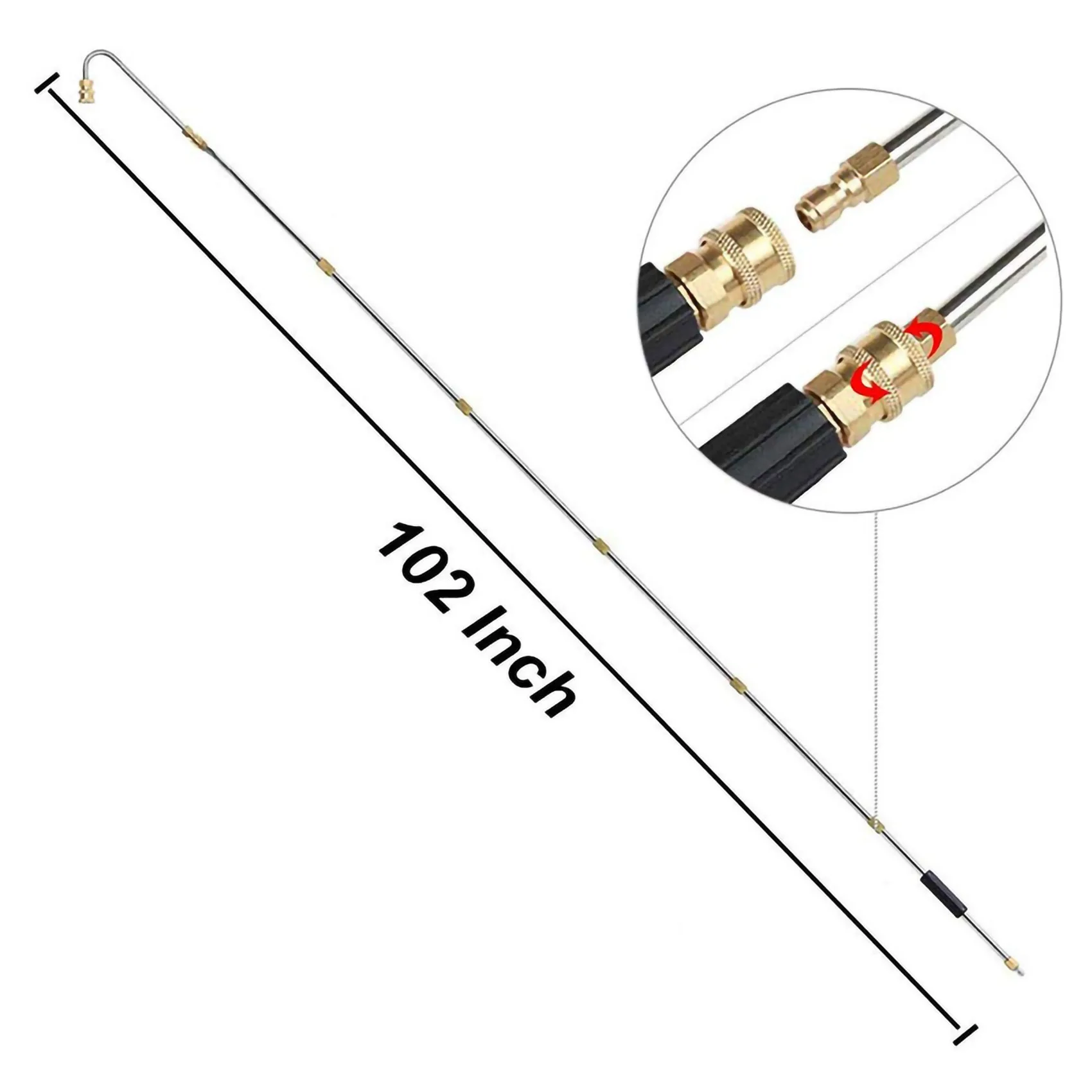 Gutter Cleaning Tool Pressure Washer - Extension Wands, Roof Cleaner Lance Nozzle - 4000 Psi 5 Tips, Window Washing Accessories,
Gutter Cleaning Tool Pressure Washer - Extension Wands, Roof Cleaner Lance Nozzle - 4000 Psi 5 Tips, Window Washing Accessories,