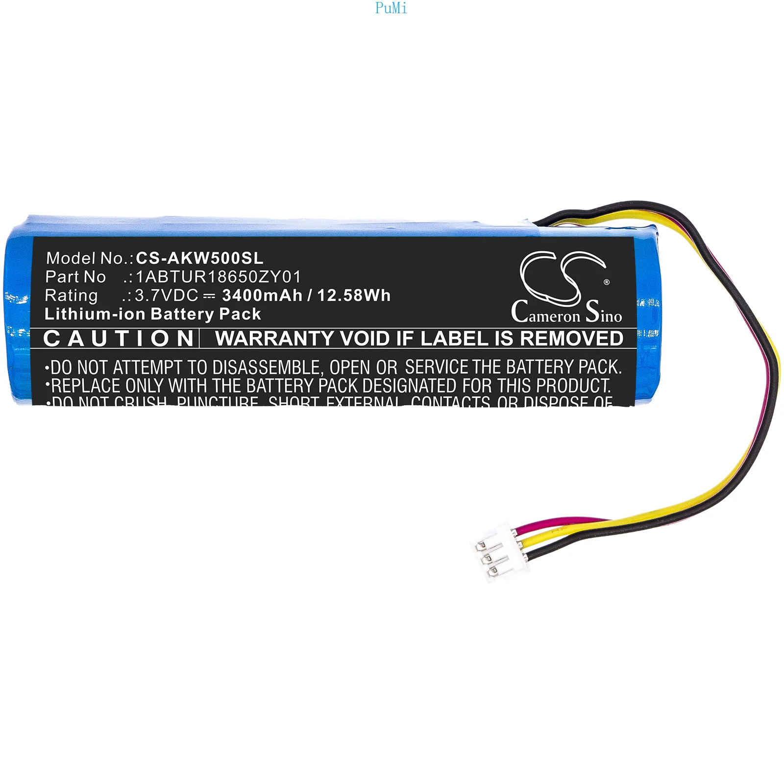 CameronSino Amplifier Battery 1ABTUR18650ZY01 For AKAI EWI 5000 5000 Solo Li-ion 3.70V 3400mAh
CameronSino Amplifier Battery 1ABTUR18650ZY01 For AKAI EWI 5000 5000 Solo Li-ion 3.70V 3400mAh