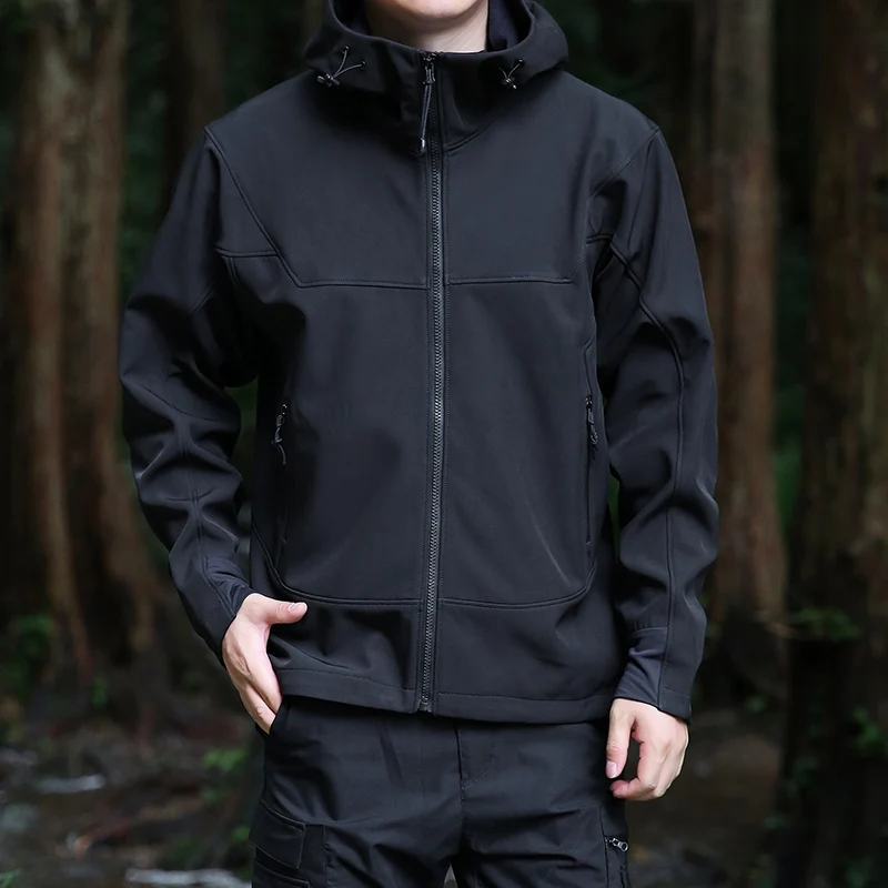 Men's Softshell Hooded Jacket, Water Resistant Windproof Outdoor Coat for Hiking, Camping Trekking, Breathable Lightweight 3311
Men's Softshell Hooded Jacket, Water Resistant Windproof Outdoor Coat for Hiking, Camping Trekking, Breathable Lightweight 3311