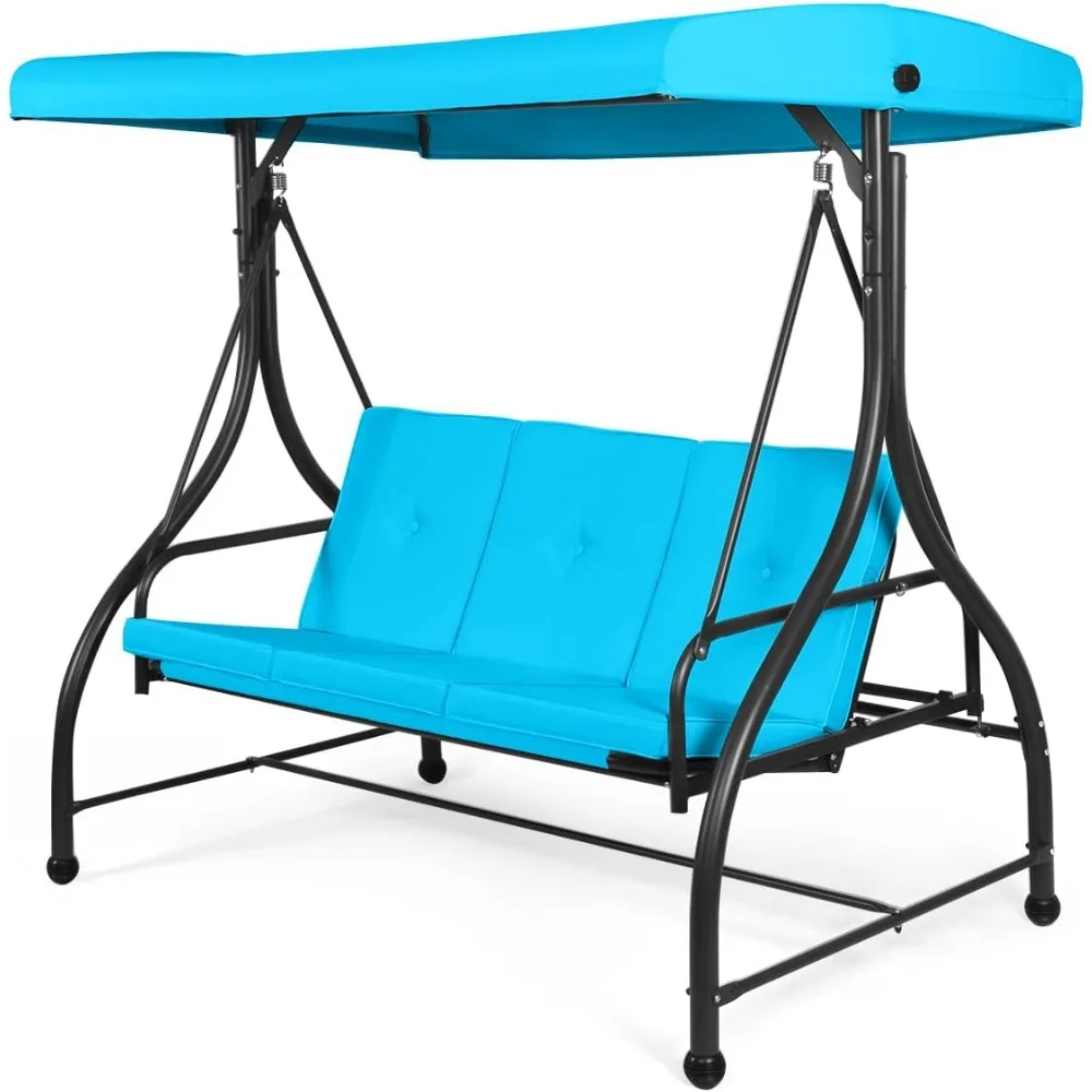 Tangkula 3 Seats Converting Patio Swing, Outdoor Porch Garden Canopy Swing with Comfortable Cushion Seats & Adjustable Tilt Cano
Tangkula 3 Seats Converting Patio Swing, Outdoor Porch Garden Canopy Swing with Comfortable Cushion Seats & Adjustable Tilt Cano
