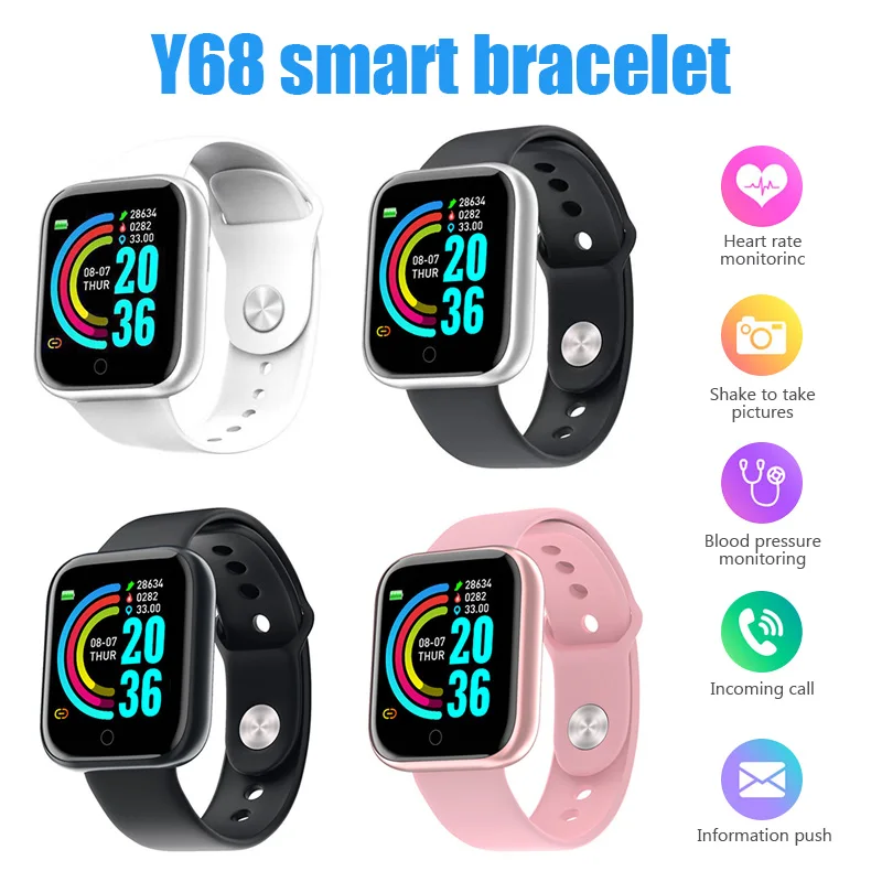 2023 Y68 Smart Watch Color Screen Step Counting Multi Sport Mode Message Reminder Photography Music Remote Control Smart Band
2023 Y68 Smart Watch Color Screen Step Counting Multi Sport Mode Message Reminder Photography Music Remote Control Smart Band