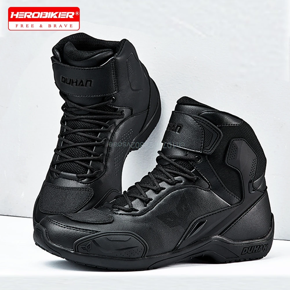 DUHAN Motocross Boots Male Boots for Motorcycle Waterproof Anti Slip Fall Prevention Mid Top Men Leather Cycling Riding Shoes
DUHAN Motocross Boots Male Boots for Motorcycle Waterproof Anti Slip Fall Prevention Mid Top Men Leather Cycling Riding Shoes