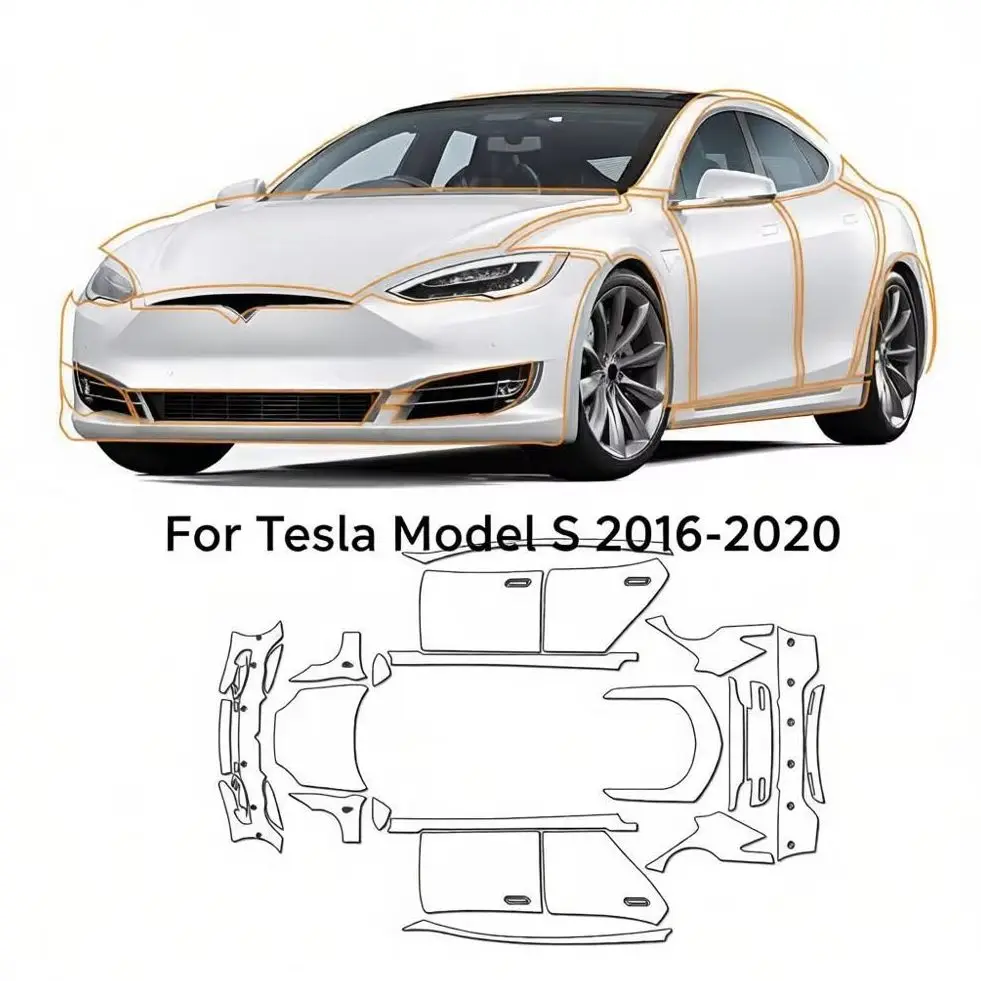 For Tesla Model S 2016-2020 TPU Bumper Hood Pre-cut Sticker Paint Protection Film PPF Kit Scratch-resistant And Transparent
For Tesla Model S 2016-2020 TPU Bumper Hood Pre-cut Sticker Paint Protection Film PPF Kit Scratch-resistant And Transparent
