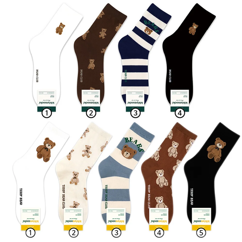 1 Pair Cartoon Bear Women Socks Cotton Harajuku Skateboard Girl Socks Novelty Breathable Sox Christmas Gift Couple Socks
1 Pair Cartoon Bear Women Socks Cotton Harajuku Skateboard Girl Socks Novelty Breathable Sox Christmas Gift Couple Socks