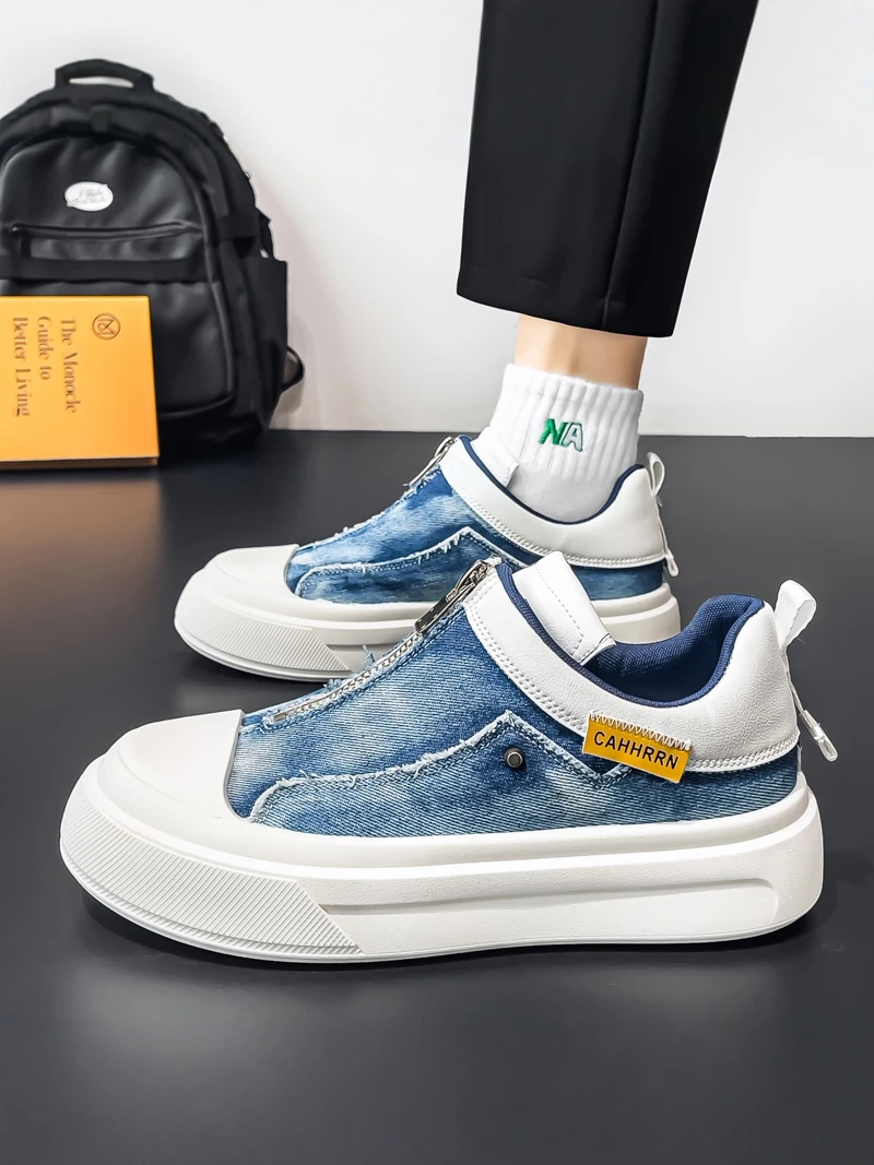 Casual Canvas Men's Shoes Spring Summer Breathable Slip-On Thick Bottom Sports Leisure Footwear Lightweight Rubber Outsole
Casual Canvas Men's Shoes Spring Summer Breathable Slip-On Thick Bottom Sports Leisure Footwear Lightweight Rubber Outsole