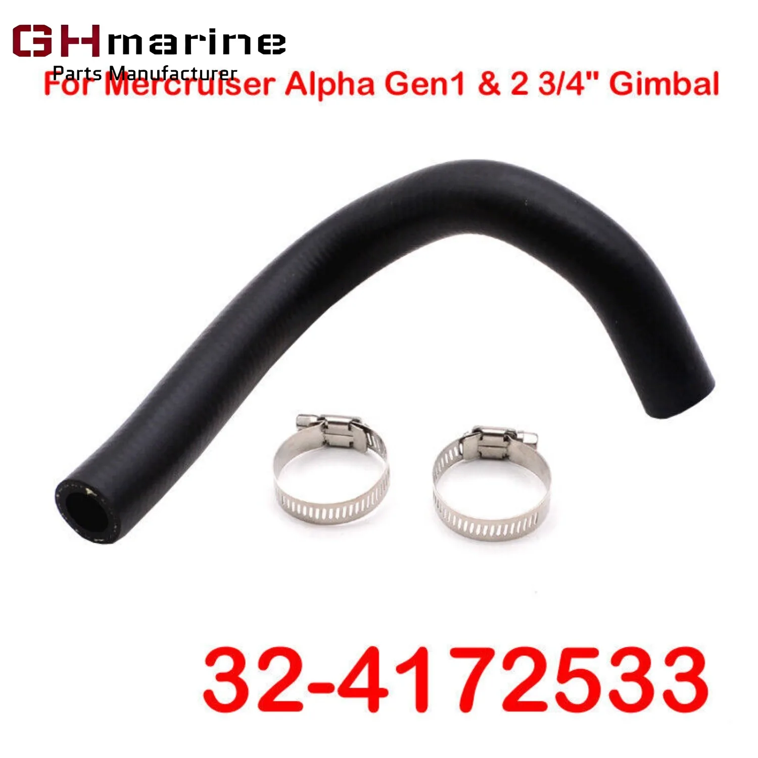 Water Hose 3/4'' for Mercrusier Alpha Gen 1 & 2 32-4172533 32-8M0062309 32-8M0109048 18-3602 Gimbal
Water Hose 3/4'' for Mercrusier Alpha Gen 1 & 2 32-4172533 32-8M0062309 32-8M0109048 18-3602 Gimbal