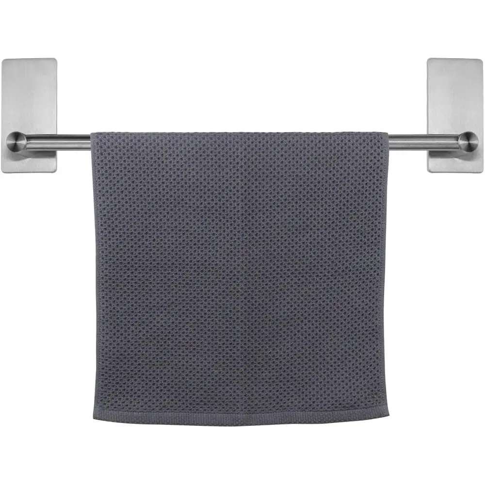 Stainless Steel 16-Inch Contemporary Towel Rack - No-Drill Wall Mount, Brushed Nickel Finish
Stainless Steel 16-Inch Contemporary Towel Rack - No-Drill Wall Mount, Brushed Nickel Finish