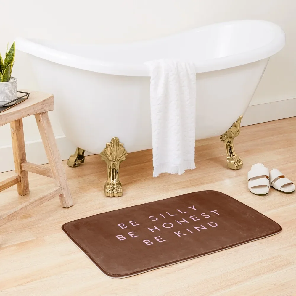 Brown Pink be silly honest kind Positive Quote Bath Mat Washable Non-Slip Kitchen Rug For The Bathroom Room Carpet Mat
Brown Pink be silly honest kind Positive Quote Bath Mat Washable Non-Slip Kitchen Rug For The Bathroom Room Carpet Mat