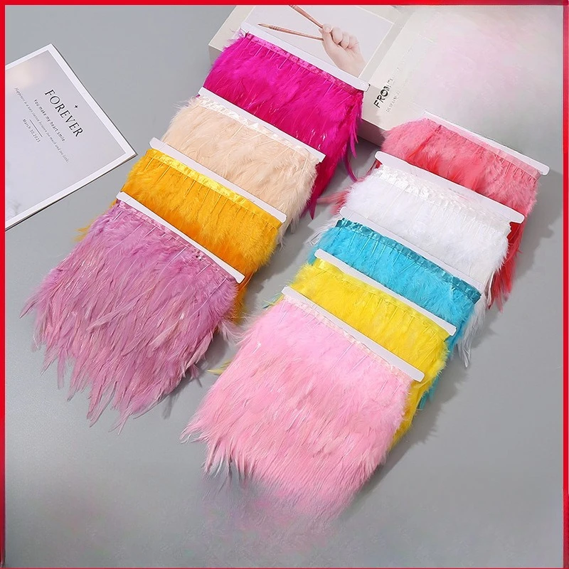 Feather Cloth Strip 10-15CM Stage Performance Clothing Accessories Rooster Wool Cloth Edge Feather Strip
Feather Cloth Strip 10-15CM Stage Performance Clothing Accessories Rooster Wool Cloth Edge Feather Strip