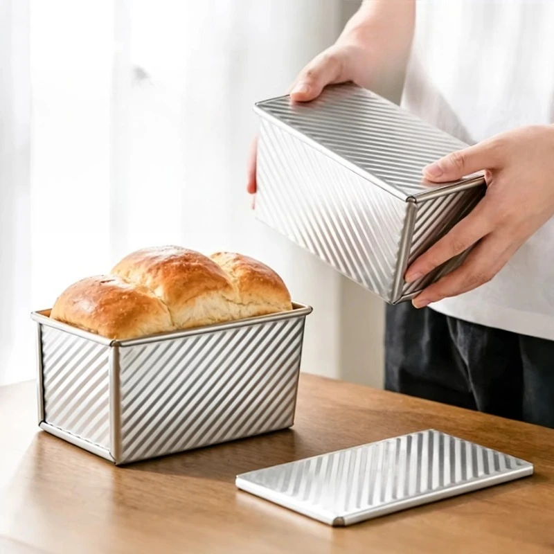 LMM Rectangle Toast Box Baking Mould Non-stick Bread Pan with Lid Household Baking Tools
LMM Rectangle Toast Box Baking Mould Non-stick Bread Pan with Lid Household Baking Tools