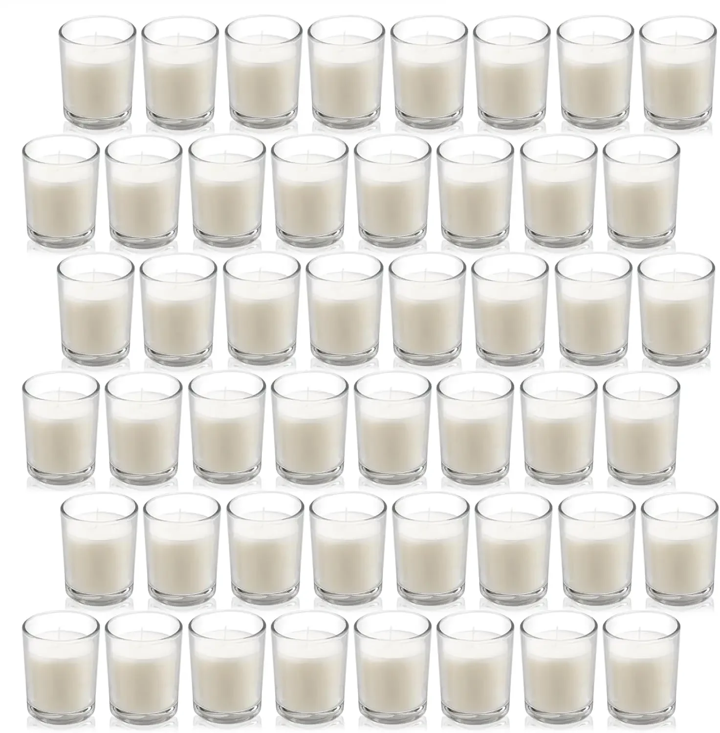 High quality 48 Pack Warm White Unscented Clear Glass Filled Votive Candles. Hand Poured Wax Candle Ideal Gifts
High quality 48 Pack Warm White Unscented Clear Glass Filled Votive Candles. Hand Poured Wax Candle Ideal Gifts