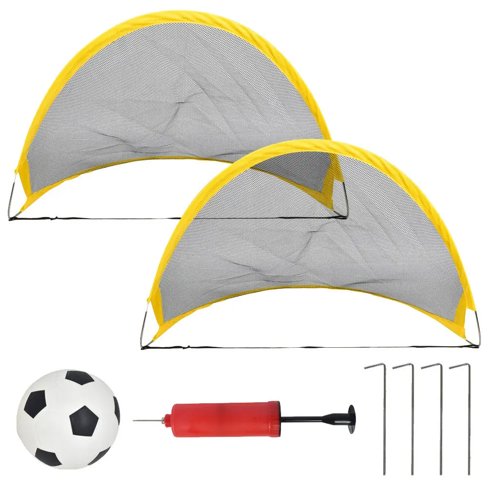 2Pcs Kids Soccer Goal Net Mini Foldable Outdoor Training Set Includes Football Inflator Iron Nails Portable Football Training
2Pcs Kids Soccer Goal Net Mini Foldable Outdoor Training Set Includes Football Inflator Iron Nails Portable Football Training