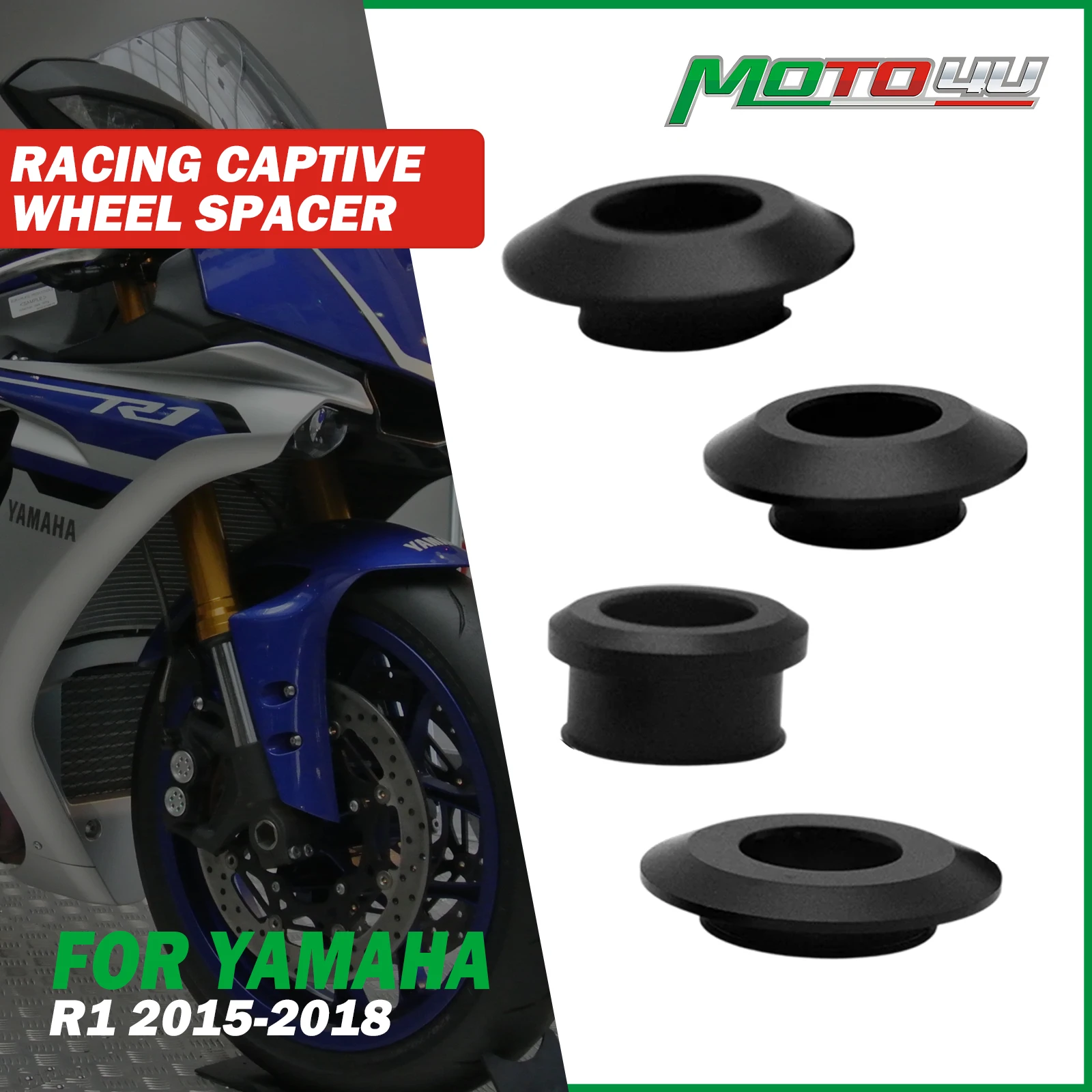 4PCS Motorcycle Captive Racing Front and Real Wheel Spacer Kit Aluminium For YAMAHA R1 2015 2016 2017 2018
4PCS Motorcycle Captive Racing Front and Real Wheel Spacer Kit Aluminium For YAMAHA R1 2015 2016 2017 2018