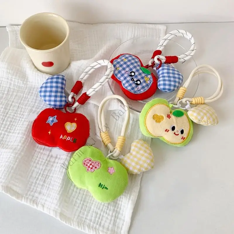 New Plush Cartoon Apple Keychain Mini Coin Purse Bag Korean Style Stuffed Plaid Fruit Children Backpack Key Ring Pendant Toys
New Plush Cartoon Apple Keychain Mini Coin Purse Bag Korean Style Stuffed Plaid Fruit Children Backpack Key Ring Pendant Toys