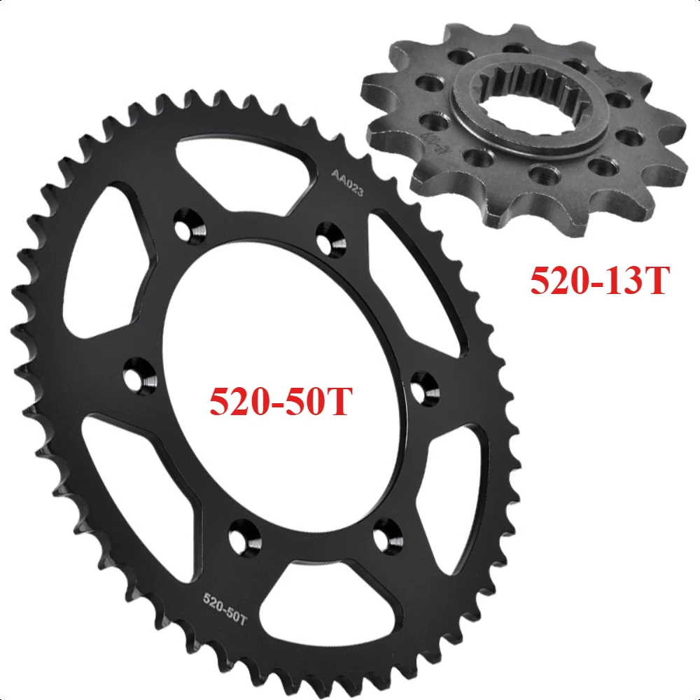 520 13T 50T Front Rear Sprocket Gear Wheel Cam for Husqvarna 125 TC 2014-2019 125 150 300 501 TE TX 250 FC TC
520 13T 50T Front Rear Sprocket Gear Wheel Cam for Husqvarna 125 TC 2014-2019 125 150 300 501 TE TX 250 FC TC