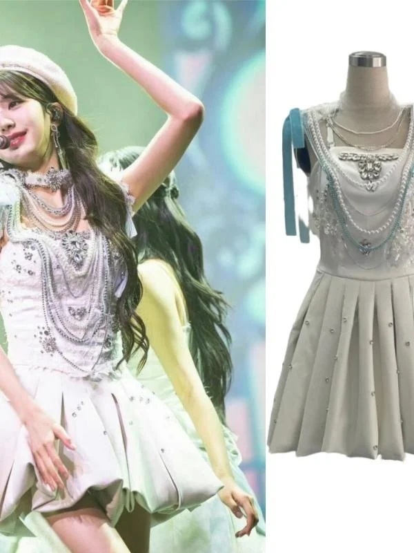Zhang Ying Dance Skirt Slim Fit Women's Performance Costume Kpop Stage Outfit White Pearl Craft Floral Embroidery Spring Coll...
Zhang Ying Dance Skirt Slim Fit Women's Performance Costume Kpop Stage Outfit White Pearl Craft Floral Embroidery Spring Coll...