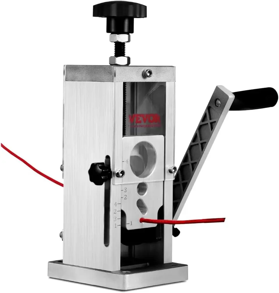 Manual Wire Stripping Machine, 0.06''-1.5'' Copper Stripper with Hand Crank or Drill Powered, Visible Stripping Depth Reference
Manual Wire Stripping Machine, 0.06''-1.5'' Copper Stripper with Hand Crank or Drill Powered, Visible Stripping Depth Reference