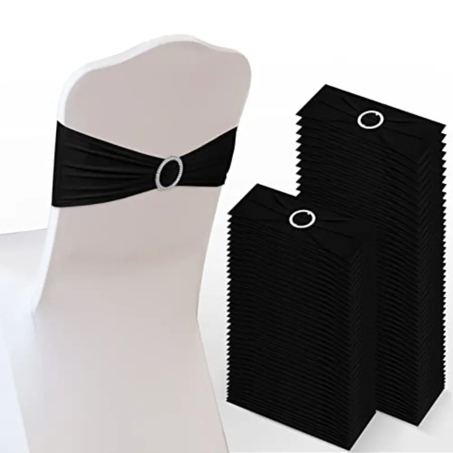 80 Pcs Spandex Chair Sashes, Stretch Ties Bows with Buckle Slider Elastic Bows Chair Cover Bands for Wedding Party Universal Re
80 Pcs Spandex Chair Sashes, Stretch Ties Bows with Buckle Slider Elastic Bows Chair Cover Bands for Wedding Party Universal Re