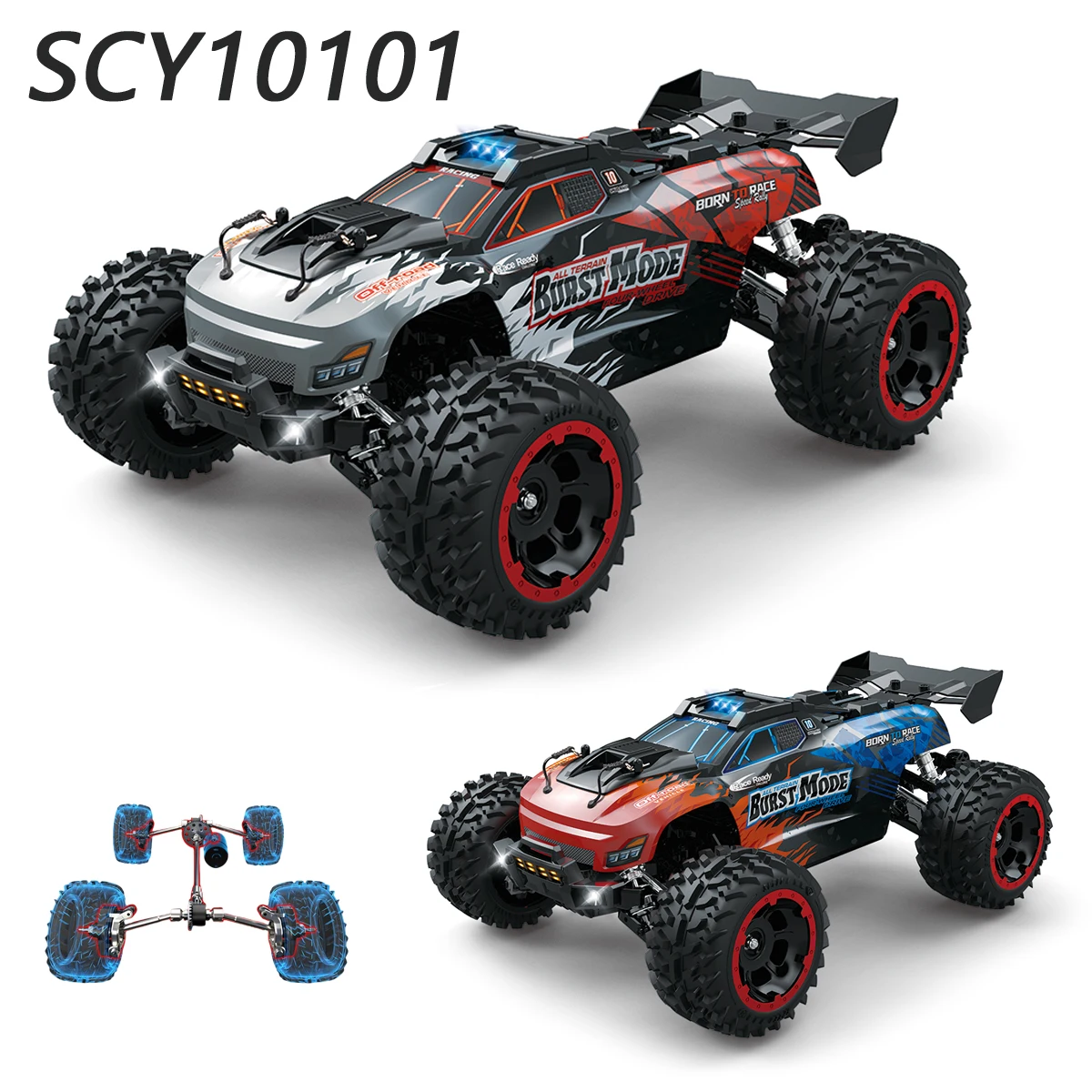 NEW SCY10101 1:10 Full Scale 4WD High Speed Off Road RC Car Brushed Motor Remote Control Climbing Monster Truck For Kids Adults
NEW SCY10101 1:10 Full Scale 4WD High Speed Off Road RC Car Brushed Motor Remote Control Climbing Monster Truck For Kids Adults