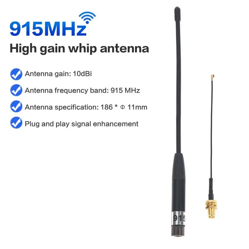10dBi 915MHz For LoRa Antenna With For SMA Male And IPX Cable For Meshtastic For 32 V3 For Network Signal Enhancement
10dBi 915MHz For LoRa Antenna With For SMA Male And IPX Cable For Meshtastic For 32 V3 For Network Signal Enhancement