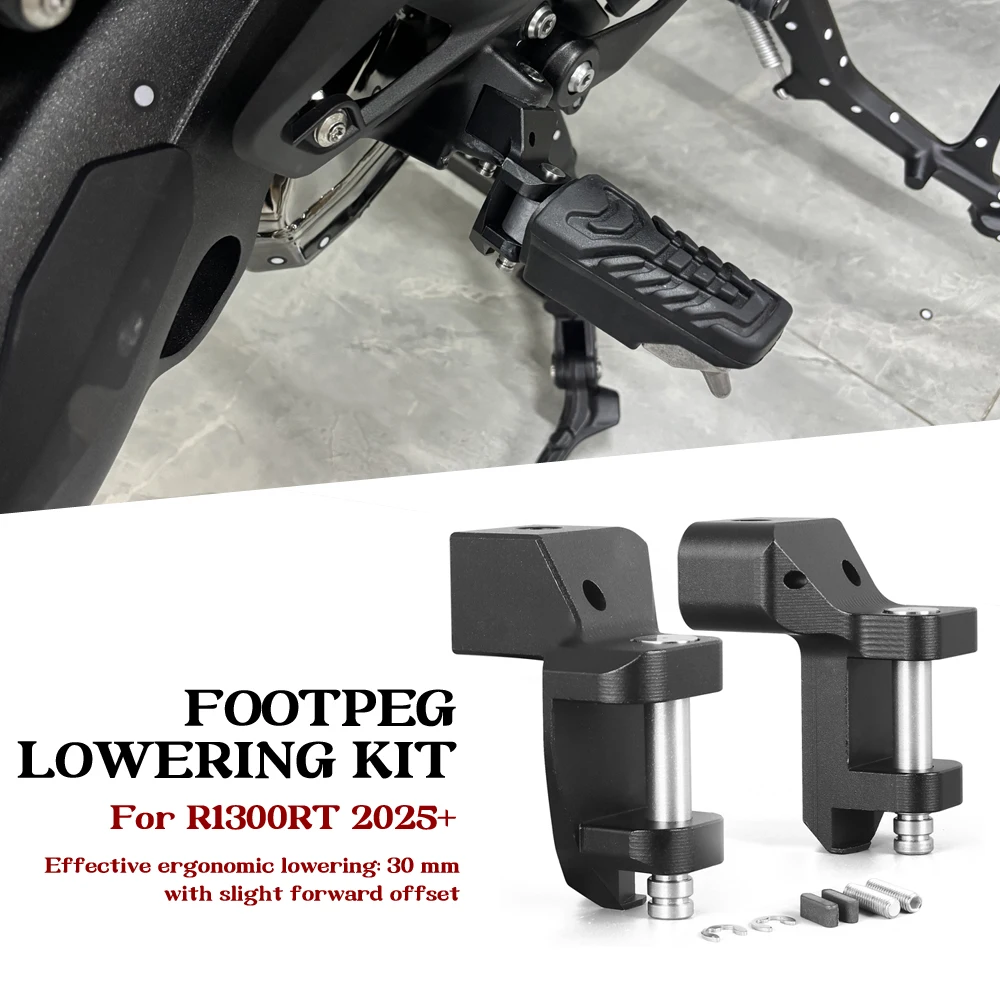 R1300RT Rider Foot Pegs For BMW R1300 RT R 1300 RT 2025 2026 New Motorcycle Accessories CNC Footrest Foot Peg Lowering Kits
R1300RT Rider Foot Pegs For BMW R1300 RT R 1300 RT 2025 2026 New Motorcycle Accessories CNC Footrest Foot Peg Lowering Kits