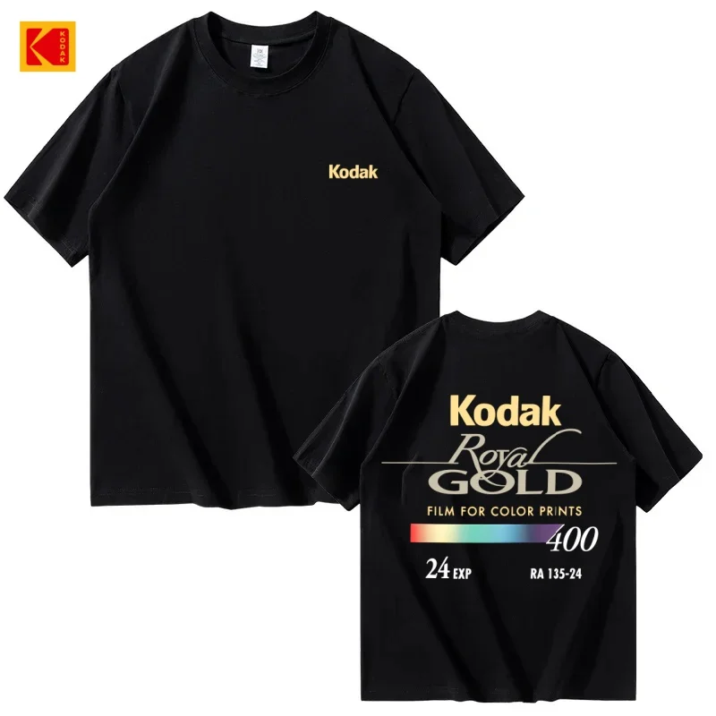 Kodak Royal Gold 400 Film Graphic T Shirt Black Cotton Short Sleeve Crew Neck Tee for Retro Photography Enthusiasts
Kodak Royal Gold 400 Film Graphic T Shirt Black Cotton Short Sleeve Crew Neck Tee for Retro Photography Enthusiasts
