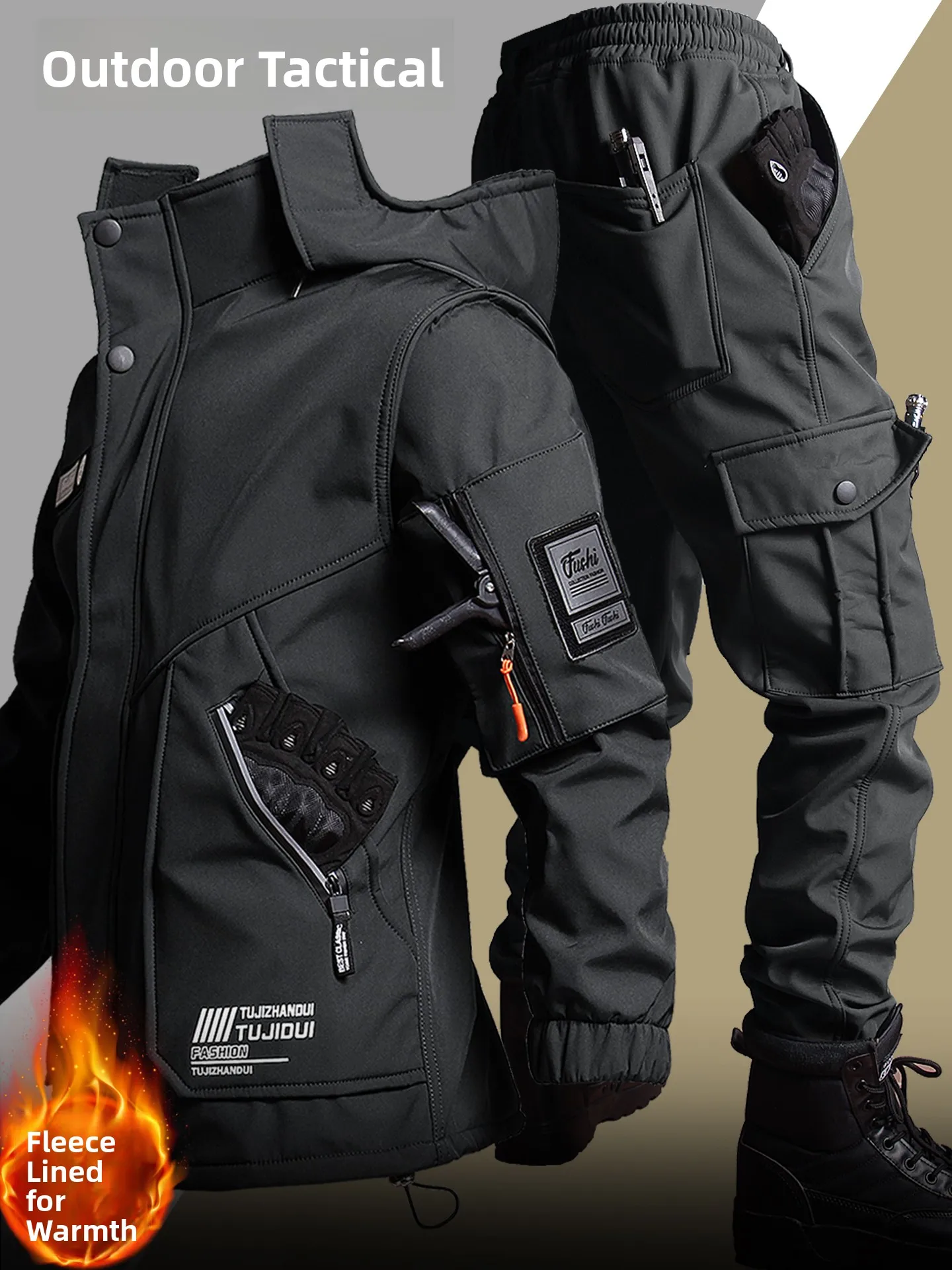 Men's Fce Lined Cycling Jaet Windproof Tactical Workwear Fiing Jaet Outdoor Stand Fit Long Sve Zipper Closure
Men's Fce Lined Cycling Jaet Windproof Tactical Workwear Fiing Jaet Outdoor Stand Fit Long Sve Zipper Closure