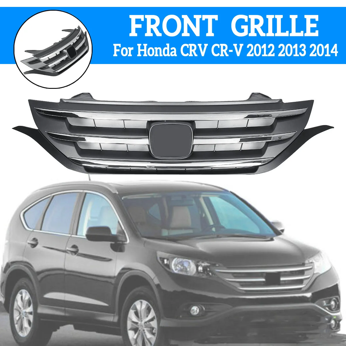 For Honda CRV CR-V 2012 2013 2014 Black Car Front Hood Bumper Grille Racing Grills ABS Grill Cover Trim Replacement Grille
For Honda CRV CR-V 2012 2013 2014 Black Car Front Hood Bumper Grille Racing Grills ABS Grill Cover Trim Replacement Grille