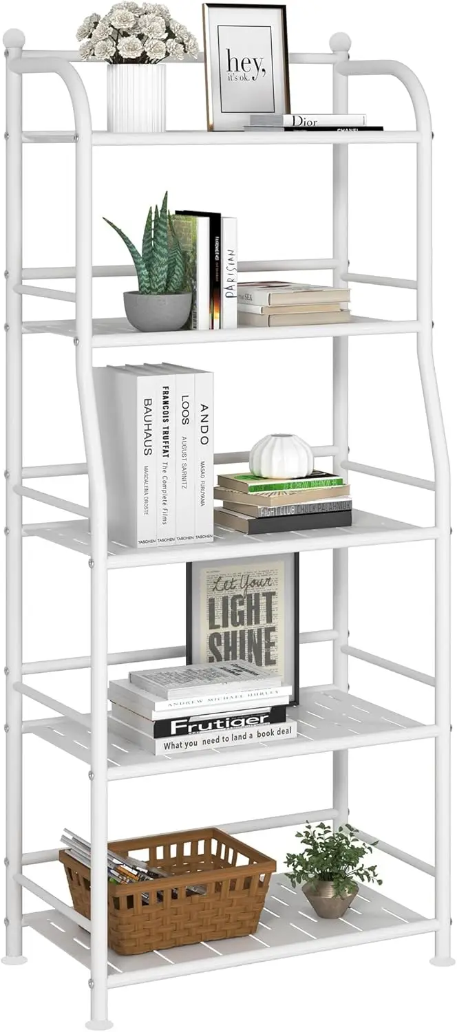 5-Tier Metal Storage Shelf for Living Room, Bathroom, Kitchen, Plant Stand - Matte White
5-Tier Metal Storage Shelf for Living Room, Bathroom, Kitchen, Plant Stand - Matte White