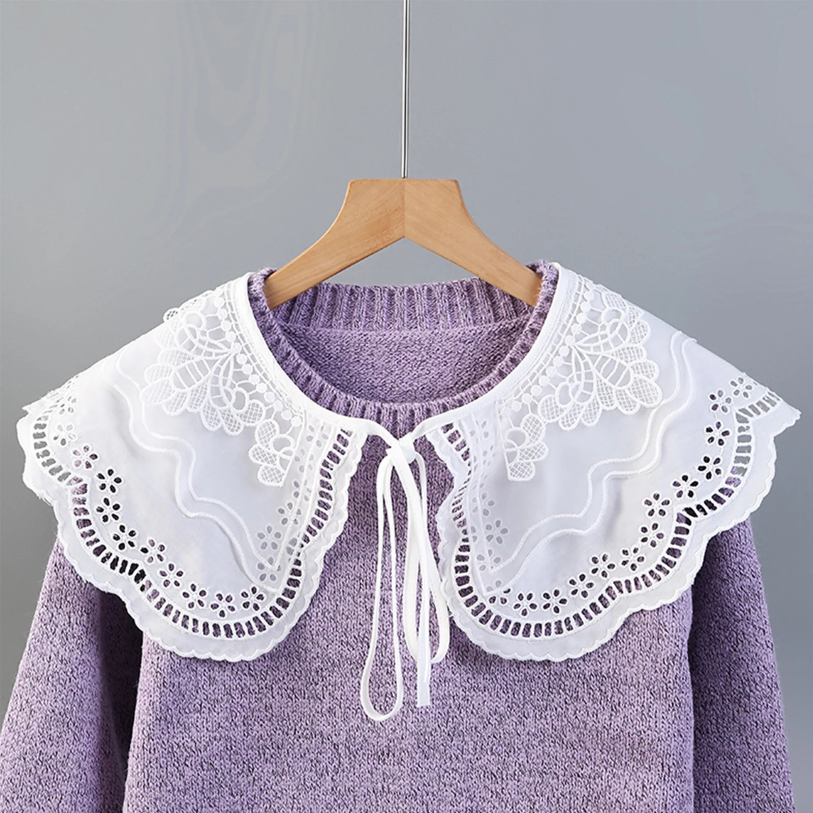 1pcs Cotton Lace Shawl Collar Detachable Fake Neck Ruff For Women Dress Accessory Office Suit Matching Scarf Wrap
1pcs Cotton Lace Shawl Collar Detachable Fake Neck Ruff For Women Dress Accessory Office Suit Matching Scarf Wrap