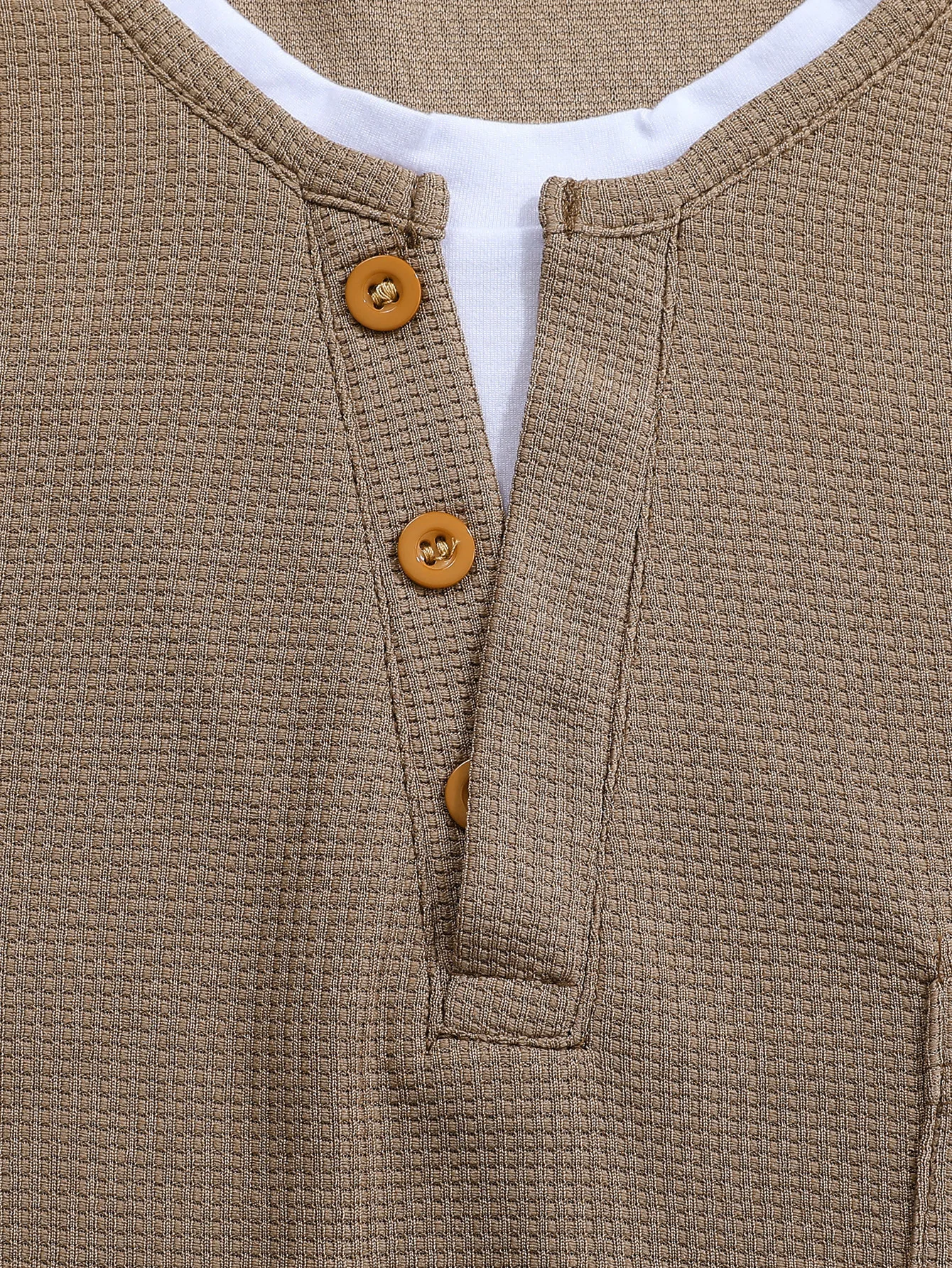 Весенне-осенняя новая мужская футболка с воротником на пуговицах, повседневная однотонная футболка с длинными рукавами, модные вафельные толстовки из двух предметов
Весенне-осенняя новая мужская футболка с воротником на пуговицах, повседневная однотонная футболка с длинными рукавами, модные вафельные толстовки из двух предметов