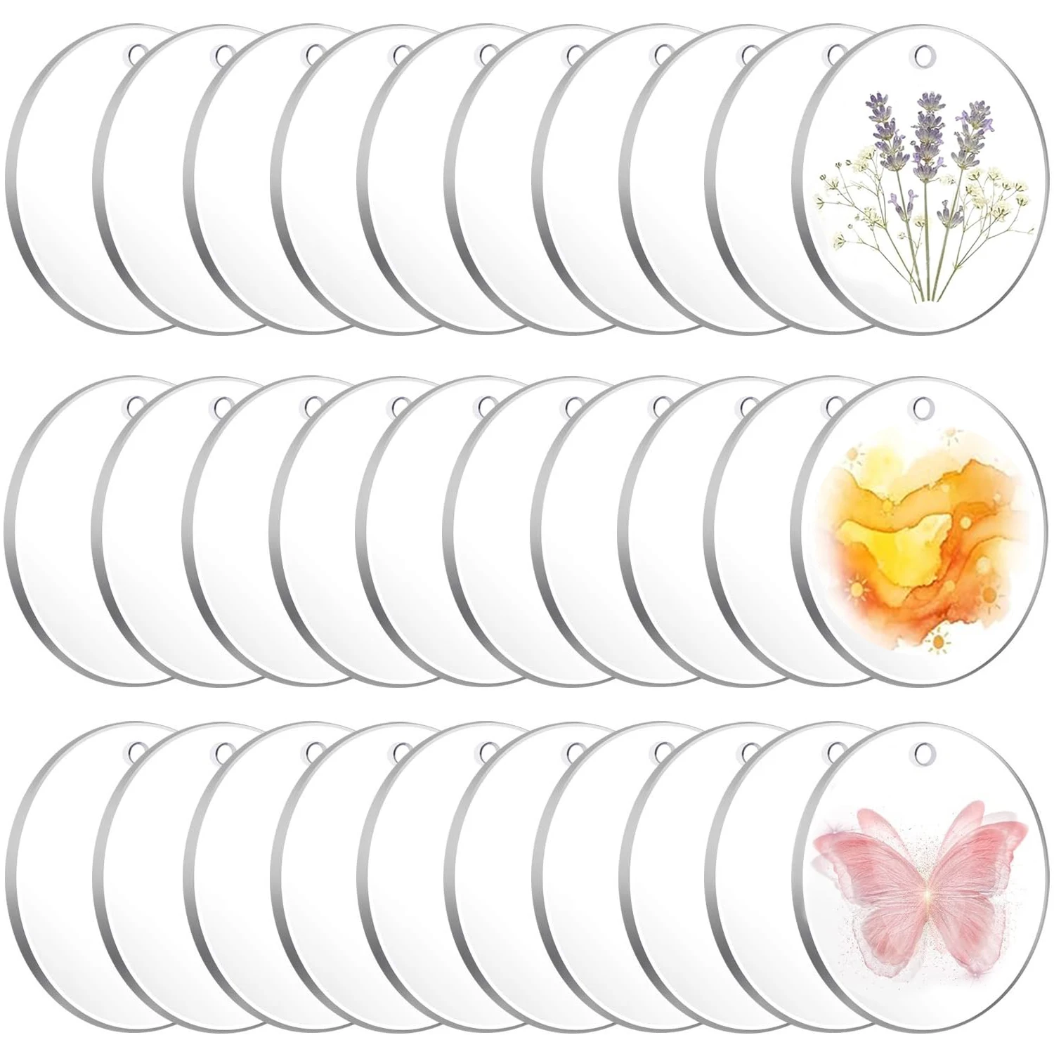 30 Pcs Clear Acrylic Circles 2 Inch Round Acrylic Discs Blanks Round Circle Blanks for Keychain Pendant DIY Craft Hanging Decor
30 Pcs Clear Acrylic Circles 2 Inch Round Acrylic Discs Blanks Round Circle Blanks for Keychain Pendant DIY Craft Hanging Decor