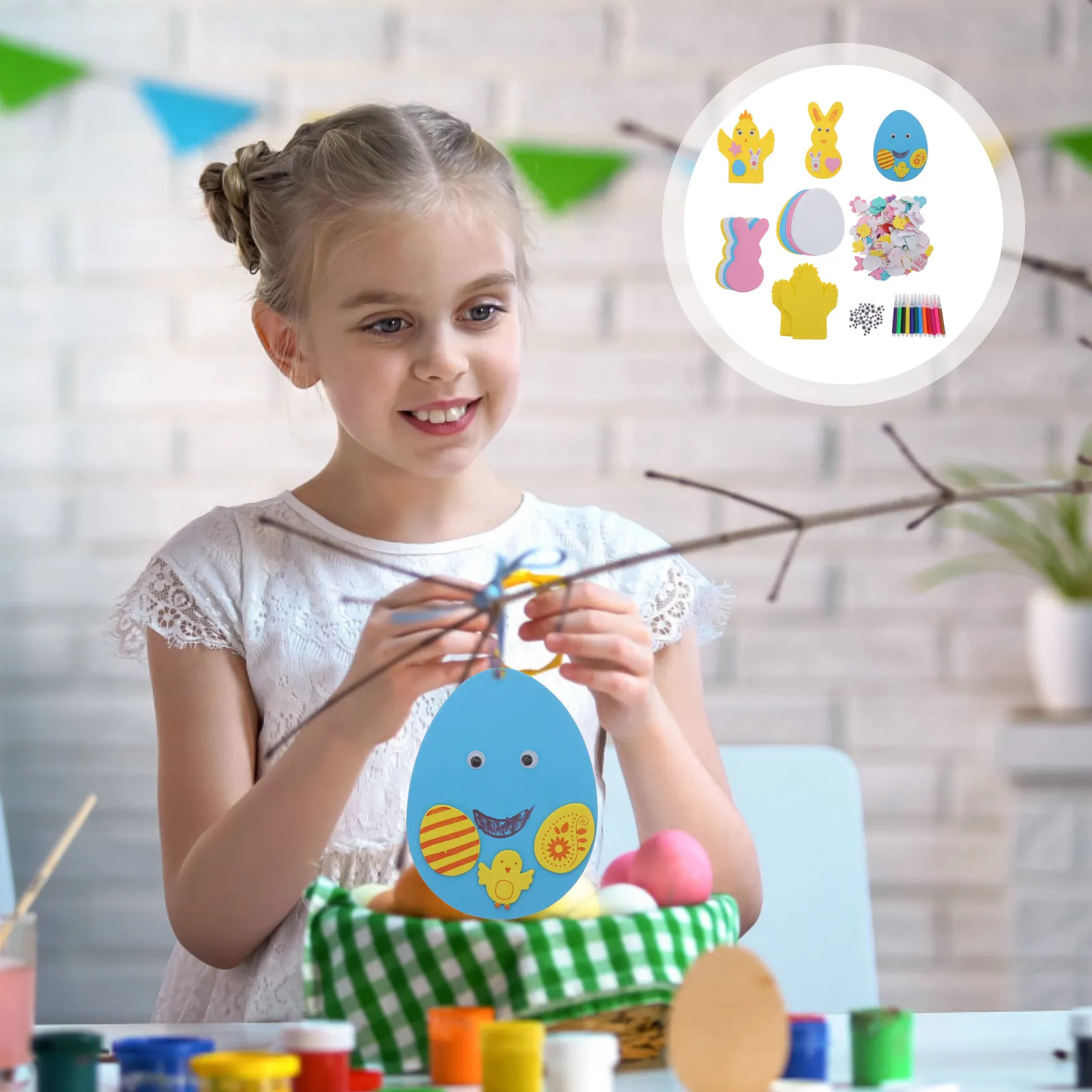 Egg Crafts for Kids Painting Kit Decorating Eggs Creative Stuffers Sweets Decorations
Egg Crafts for Kids Painting Kit Decorating Eggs Creative Stuffers Sweets Decorations