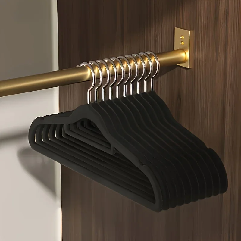 Premium Velvet Hangers 10 Pieces Set, Non-Slip Magic Hangers with Thickened Design,Thickened Clothes Hangers
Premium Velvet Hangers 10 Pieces Set, Non-Slip Magic Hangers with Thickened Design,Thickened Clothes Hangers