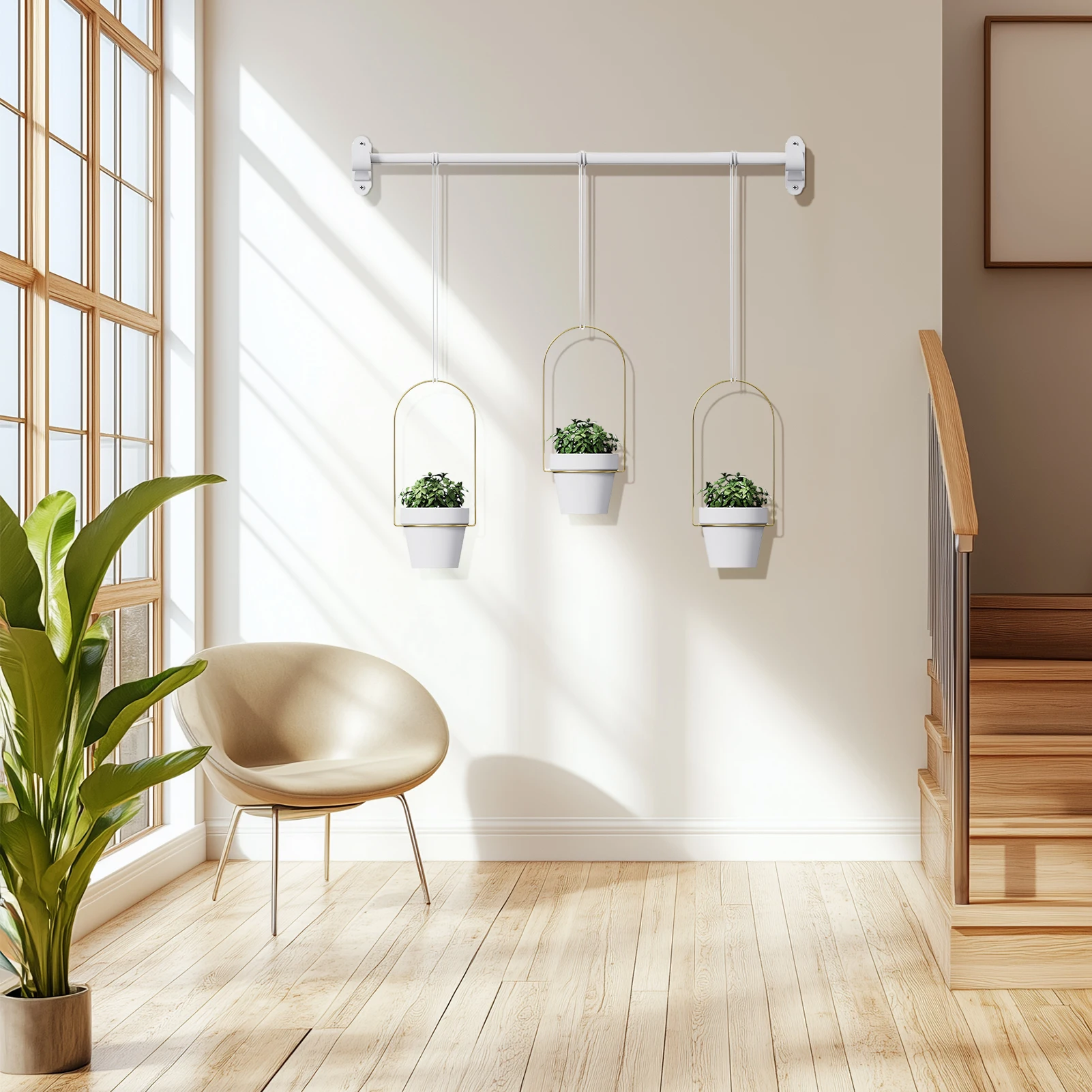Home Hanging Baskets for Plants Adjustable Retractable Hanging Rod Plant Hanger for Garden Home Porch Decor
Home Hanging Baskets for Plants Adjustable Retractable Hanging Rod Plant Hanger for Garden Home Porch Decor