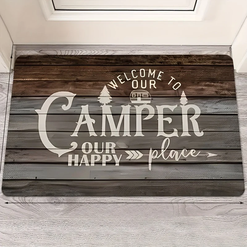 1PC Rustic Canper Welcome Kitchen Rug Non-Slip Door Mat Pop design Bathroom Rug Bath Mat Carpet for Home Sink Laundry Decor
1PC Rustic Canper Welcome Kitchen Rug Non-Slip Door Mat Pop design Bathroom Rug Bath Mat Carpet for Home Sink Laundry Decor