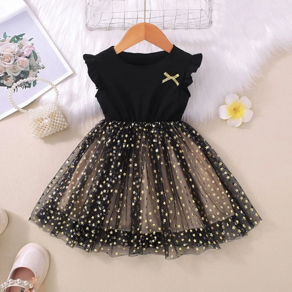 Toddler Girls Dress Sleeveless Kids Summer Princess Dress Star Pattern Dress For Girl Patchwork Baby Girl Clothes
Toddler Girls Dress Sleeveless Kids Summer Princess Dress Star Pattern Dress For Girl Patchwork Baby Girl Clothes