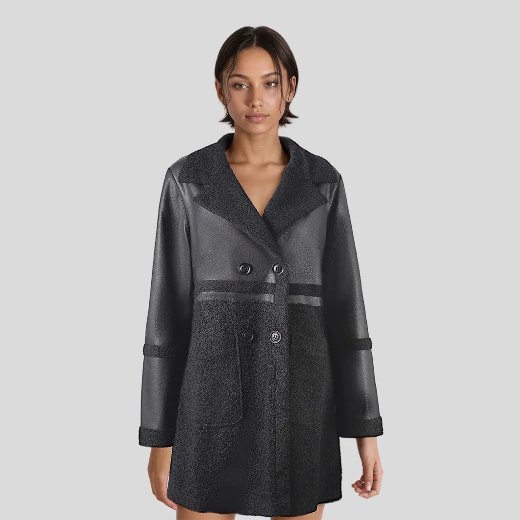 Faux Fur Women Mid Length Coats Turn Down Collar Full Sleeve Coat Thick Warm Y2k Streetwear Elegant Outerwear Autumn Winter
Faux Fur Women Mid Length Coats Turn Down Collar Full Sleeve Coat Thick Warm Y2k Streetwear Elegant Outerwear Autumn Winter
