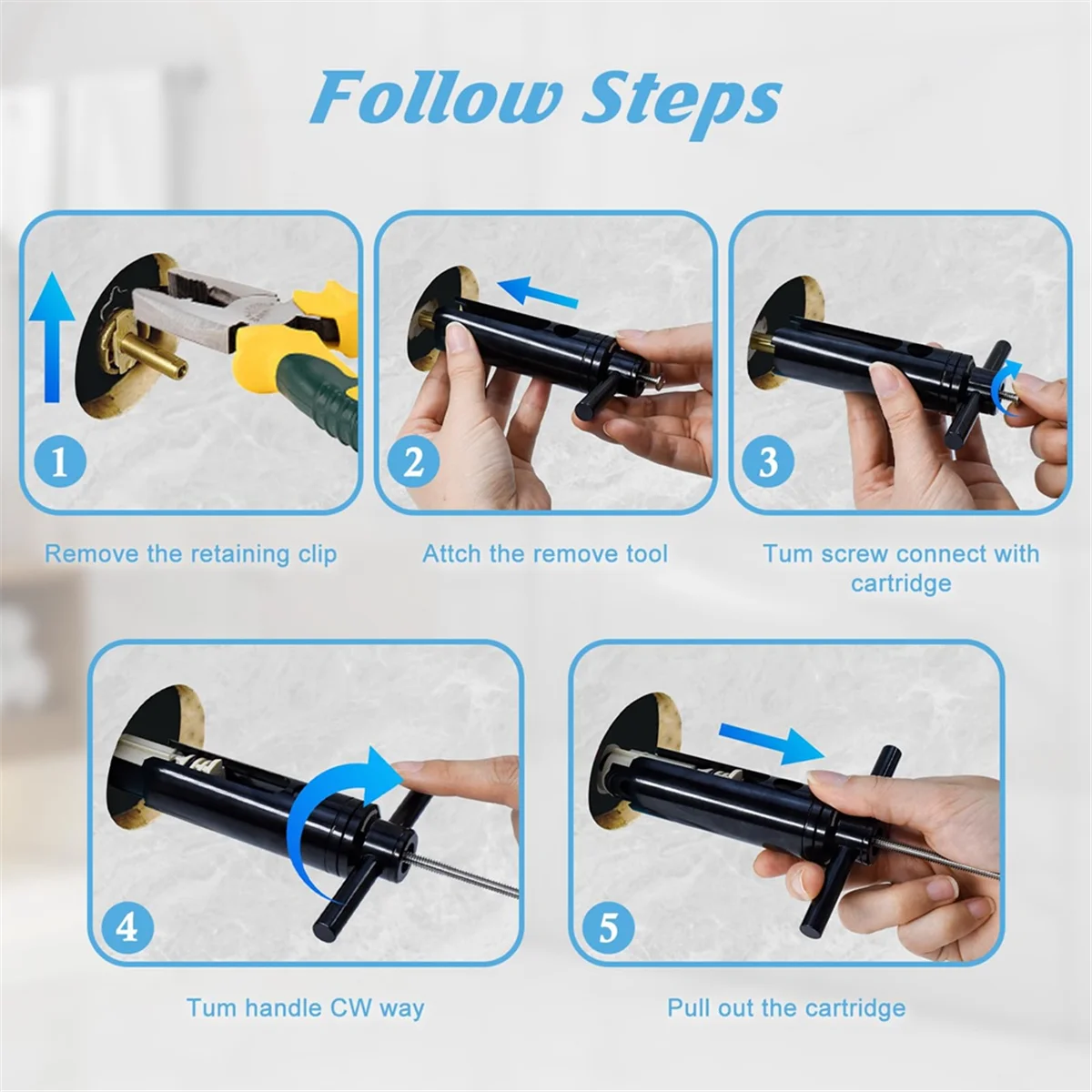 Инструмент для снятия съемника BAAQ 104421U со сменным и фиксатором 1262, совместимый с краном с одной ручкой 1262.
Инструмент для снятия съемника BAAQ 104421U со сменным и фиксатором 1262, совместимый с краном с одной ручкой 1262.