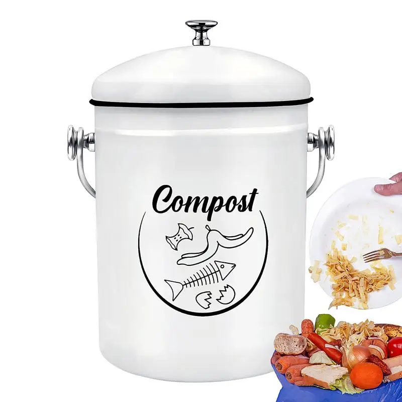 Compost Bin For Kitchen 5L Kitchen Odor Resistant Compost Bin With Lid Fruits Veggies Waste Collector Rust Resistant Coated
Compost Bin For Kitchen 5L Kitchen Odor Resistant Compost Bin With Lid Fruits Veggies Waste Collector Rust Resistant Coated