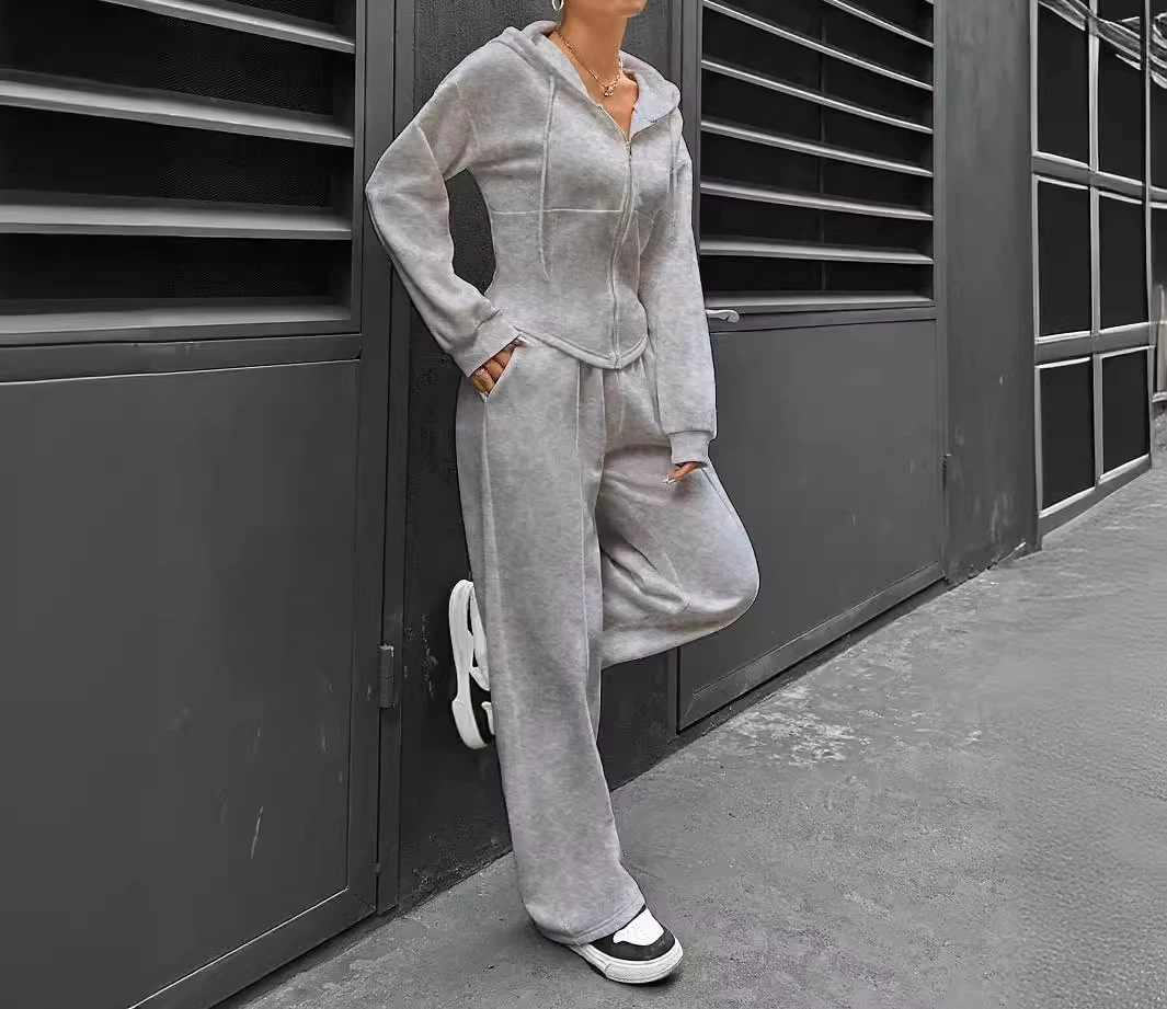 Two Piece Set for Women Streetwear 2024 Spring and Autumn New Fashion Versatile Hooded Cardigan Slim Fit and Pants Casual Suit
Two Piece Set for Women Streetwear 2024 Spring and Autumn New Fashion Versatile Hooded Cardigan Slim Fit and Pants Casual Suit